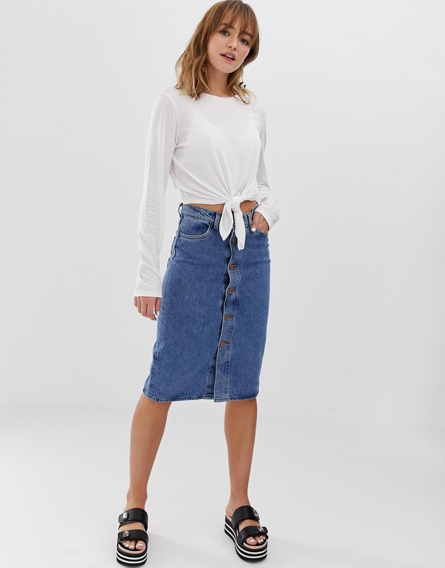 Long Sleeve Tie Front Top