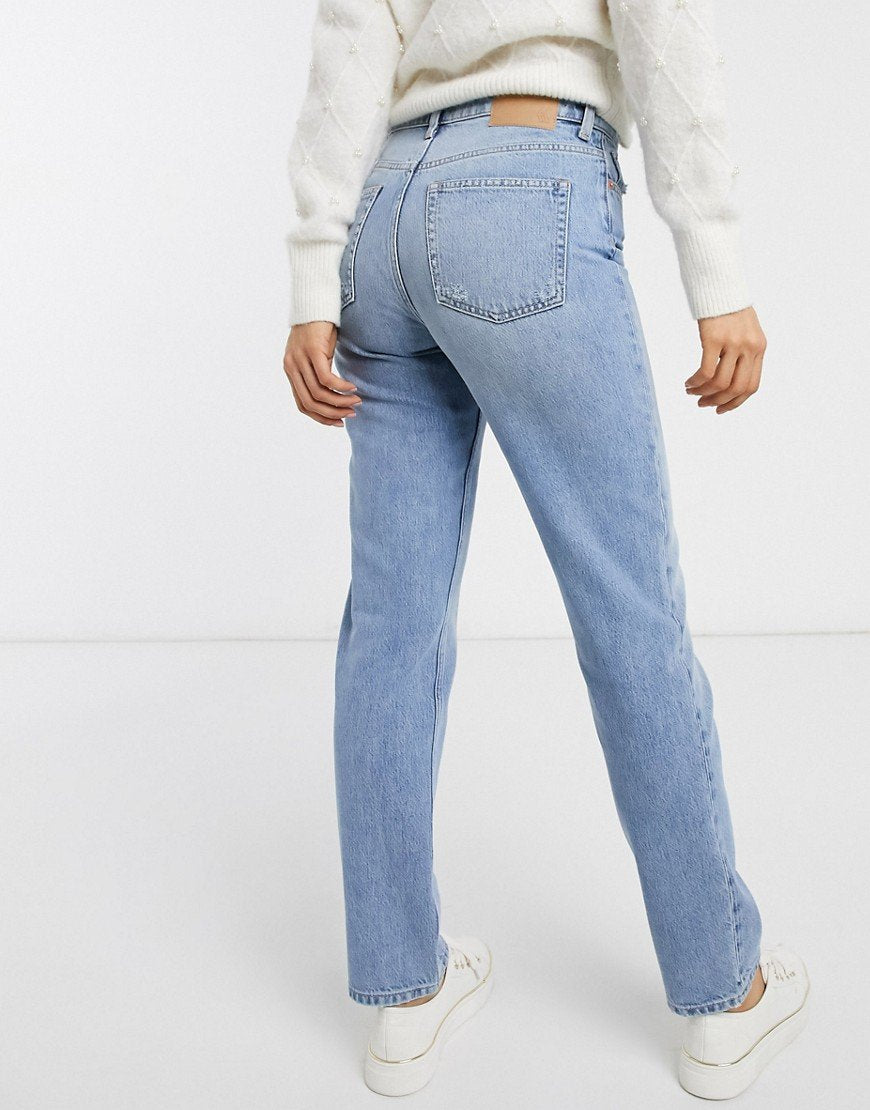 High Waist Straight Leg