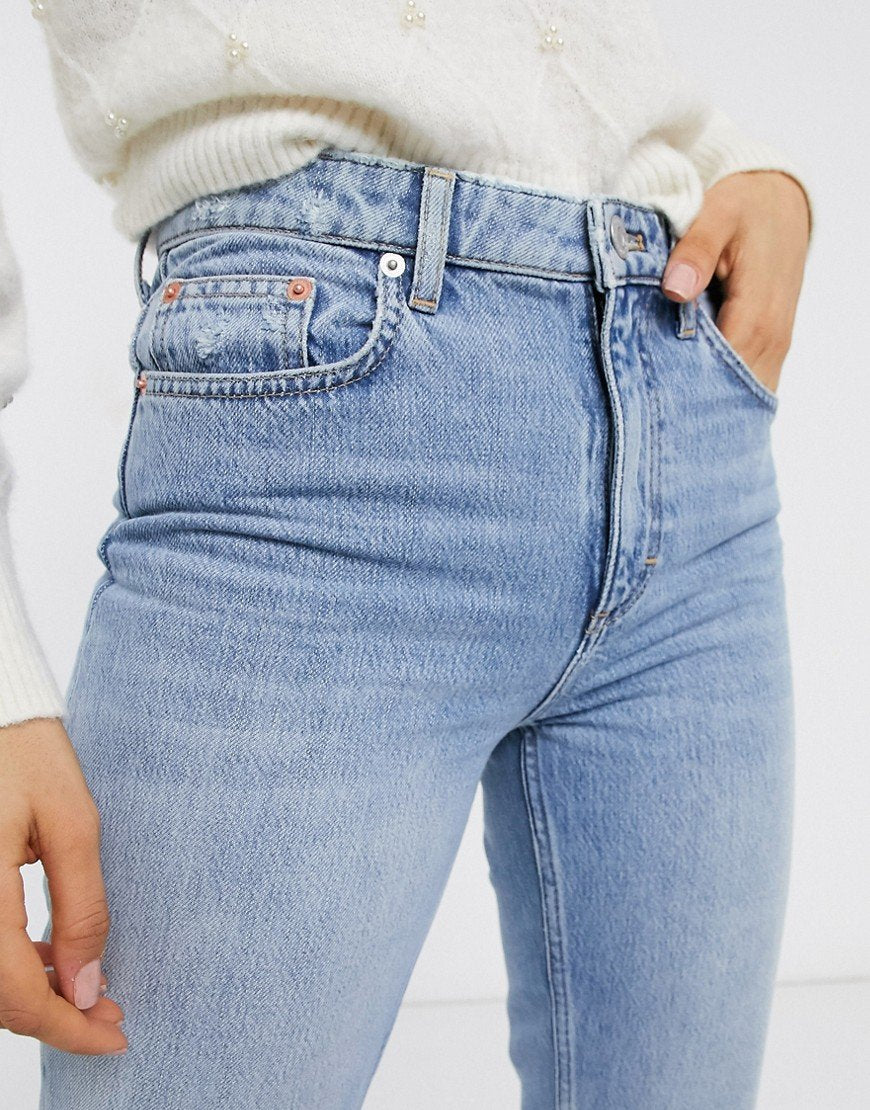 High Waist Straight Leg