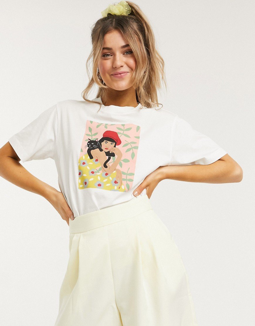Tovi Girl With Cat Printed