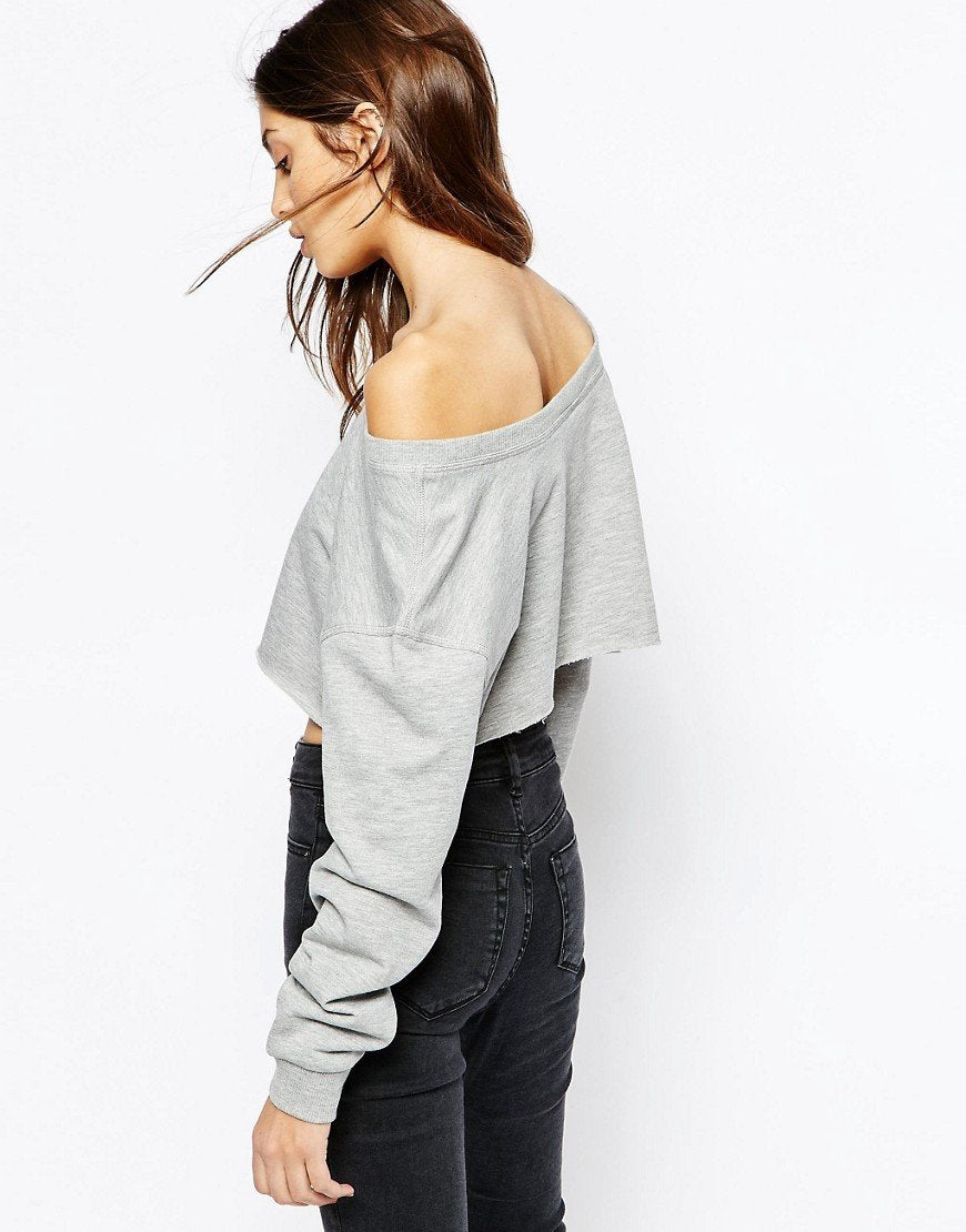 Slouchy Sweat With Off Shoulder